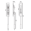 Moulded Door Fixer IN.17.618 Stainless Steel