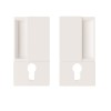 Durvju rokturi WAVE PZ White