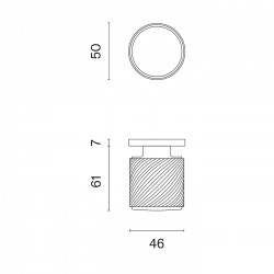 Door handle APRILE Calla R7S AS