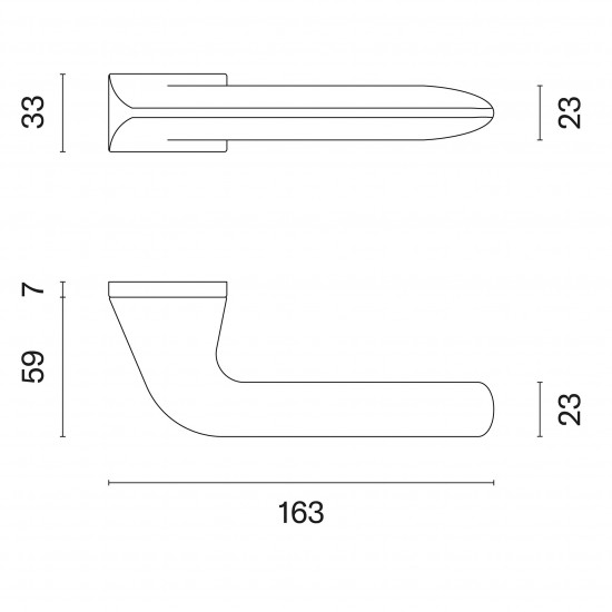 Handle APRILE GLADIOLA RT Black