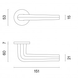 Handle APRILE INULA R7SE Black