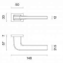 Door handles APRILE Ismena RT7S