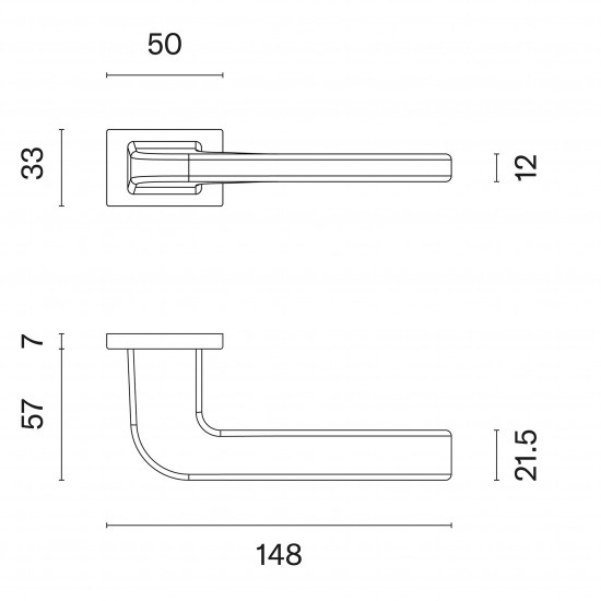 Door handles APRILE Ismena RT7S