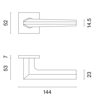 Handle APRILE JASMINA Q7S Matt Brass