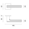 Door handles APRILE Larice Q5S Polished Brass