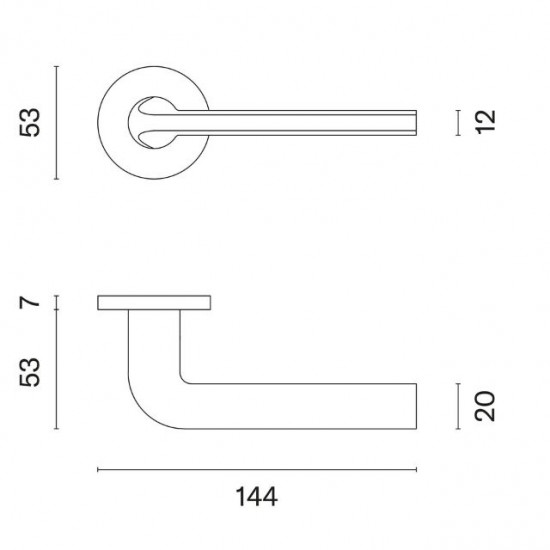 Door handles APRILE Oleandro R7S