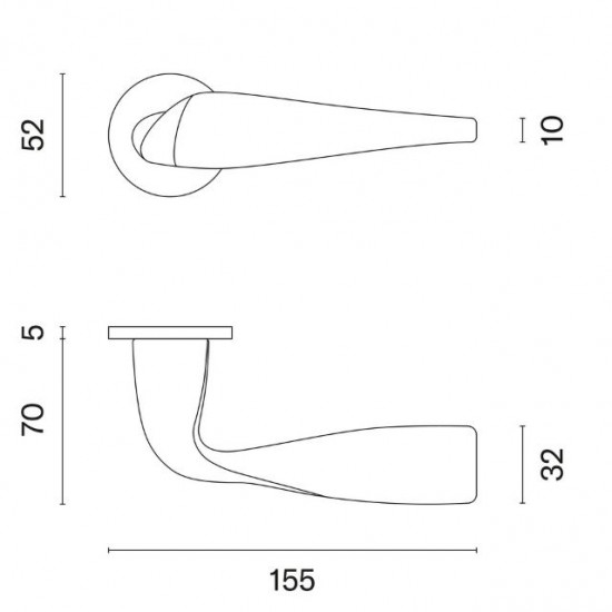 Door handles APRILE Petunia R5S