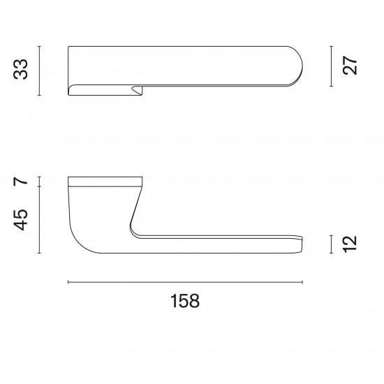 Handle APRILE PLUMERIA RT Polished Chrome