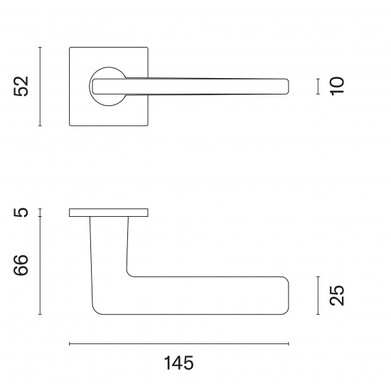 Door handles APRILE Setia Q5S