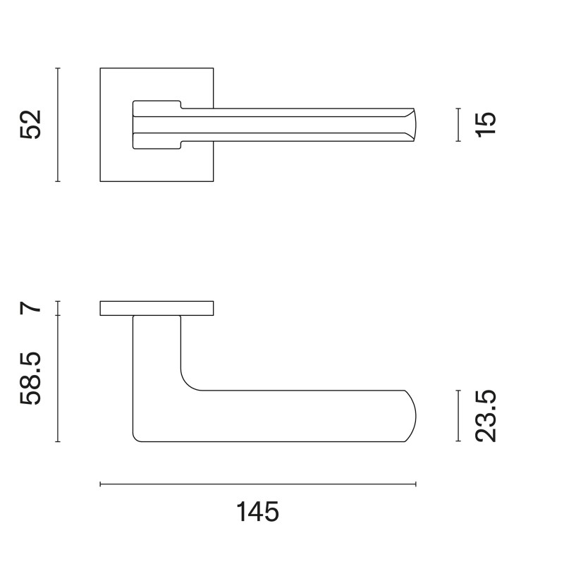 Door handles APRILE YUKA Q7S White