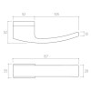 Door handle Corona Arc RT