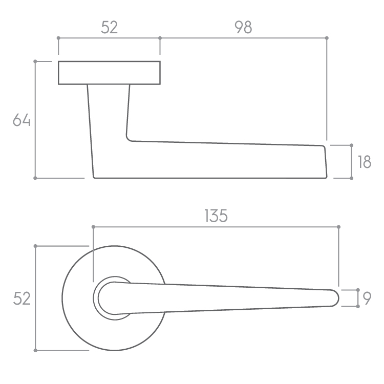 Door handles Corona Arrow R