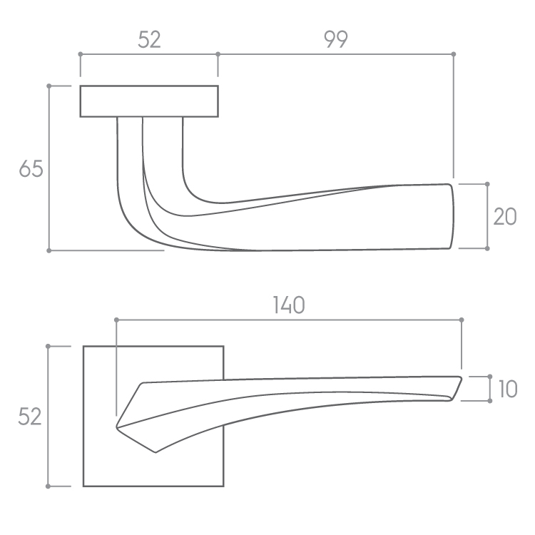 Door handles Corona Flow Q