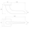Door handle CORONA Moon Q Slim