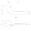 Door handle CORONA Moon R Slim
