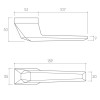 Door handle Corona Prisma RT