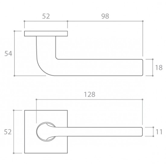 Door handle Corona Scandi Q SL