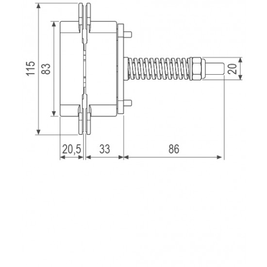 Concealed hinges AGB ECLIPSE 3.2 SELF CLOSE OCS