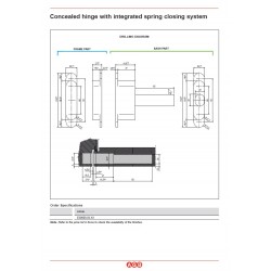 Concealed hinges AGB ECLIPSE 3.2 SELF CLOSE OCS