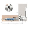Concealed hinges AGB ECLIPSE 3.2 SELF CLOSE OCS