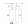 Concealed Hinge KUBICA K8080 Black