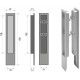 Sliding door handle PAMAR 1098 Satin nickel