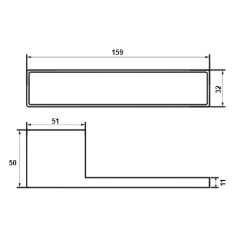 Ручка со встроенным цилиндровым замком GRIFFWELT MINIMO SQ Anthracite