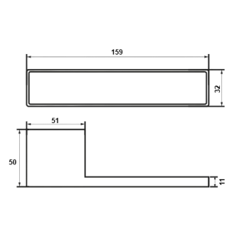 Ручка со встроенным цилиндровым замком GRIFFWELT MINIMO SQ Anthracite