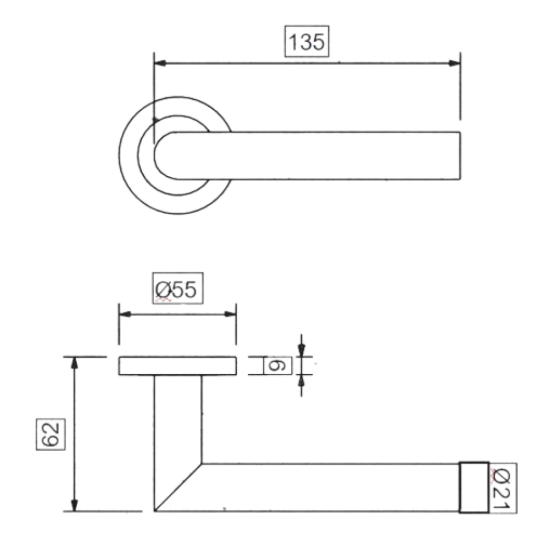 Ручка GRIFFWERK FERRARA PRIO Stainless Steel