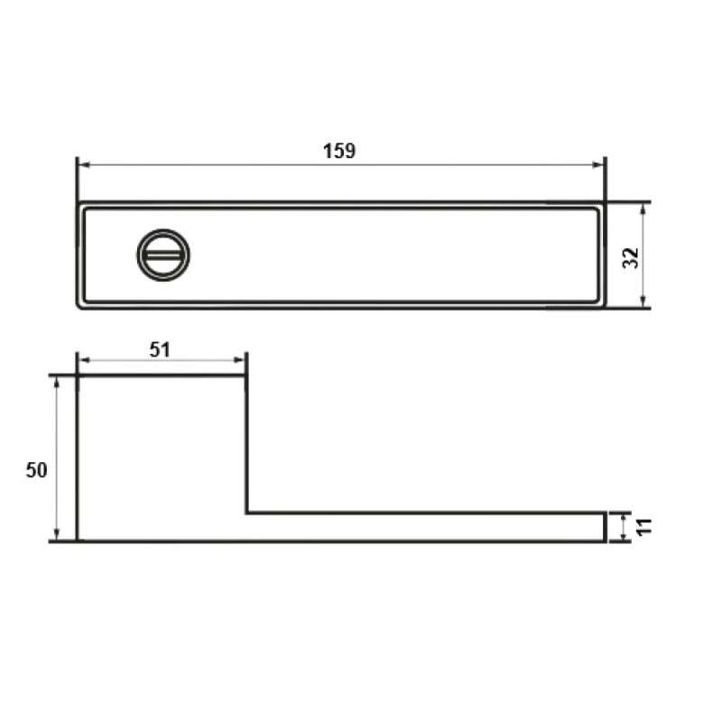 Handle GRIFFWELT MINIMO SQ White