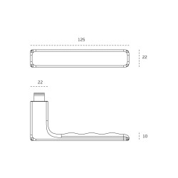 Door handles JNF IN.00.178 Q01NS PVD Titanium