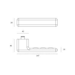 Door handles JNF IN.00.345 Stainless Steel