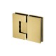 Hinge JNF IN.05.308 Glass-Glass With Brake Matt Brass PVD