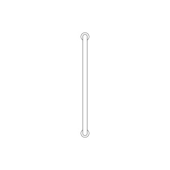 Auxiliary Handle IN.12.025 Stainless Steel 400 mm