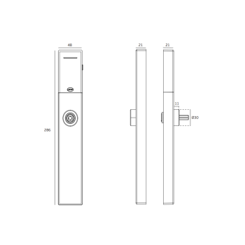 Smart Handle CITY IN.27.500 Stainless Steel