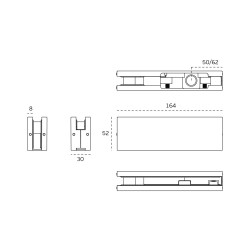 Augšējais kronšteins JNF IN.81.110.2 Stainless steel