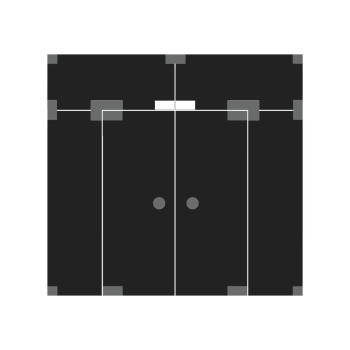 Top Bracket with Pivot Axle or Brake JNF IN.81.112 Stainless steel