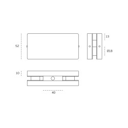 Corner Holder JNF IN.81.114 Stainless steel