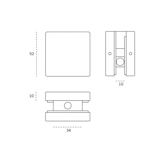 Corner Holder JNF IN.81.117 Stainless steel