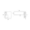 Corner bracket with pivot axis JNF IN.81.127 Stainless steel