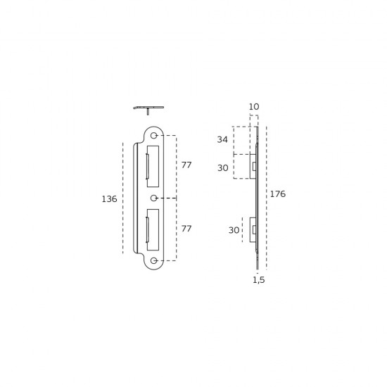 Passage Control SKY IN.20.602 + Handle With 10 Year Warranty