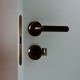 Magnetic BB lock with soft closing handle KM 001 BASIC A Faceted Bronze