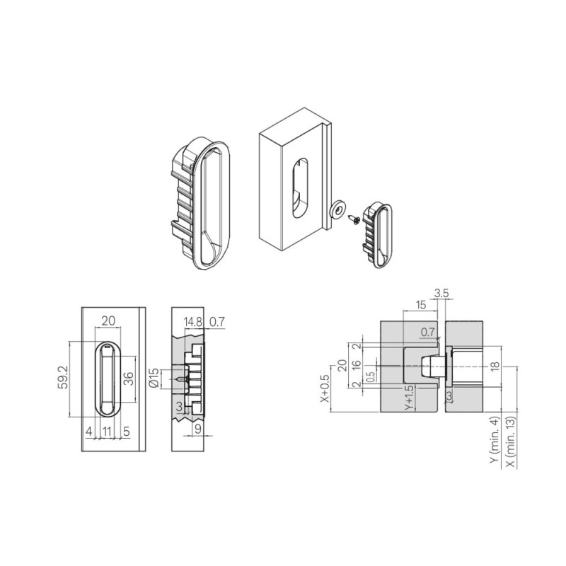 SPINOFF Counter Plate KM 4 With Invisible Bolts