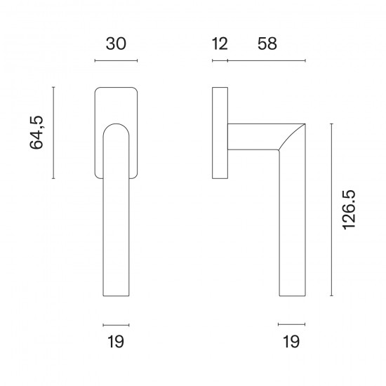 Window handle APRILE ARABIS Q