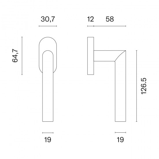 Window handle APRILE ARABIS R