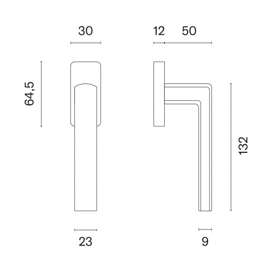 Window handle APRILE HOSTA Q