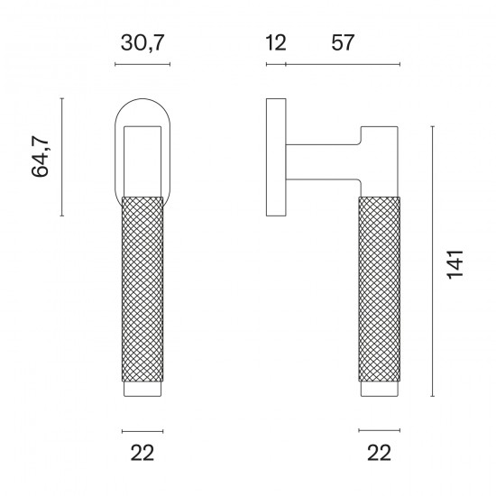 Window handle APRILE MOLINIA R