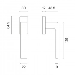 Window handle APRILE SULLA Q