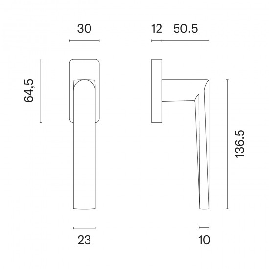 Window handle STILE Adana