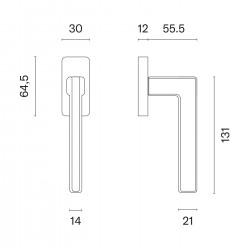 Window handle STILE Arta